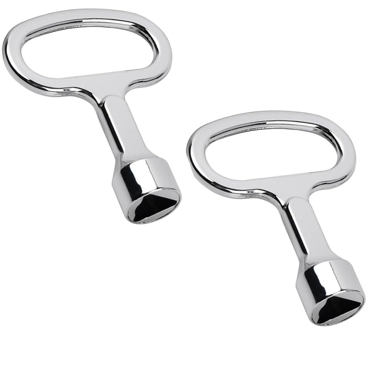 Jonami Clé Triangulaire Poubelle Universelle Déchet Conteneur Compteur Gaz Eau Électricité Recyclage Métal – Lot de 2