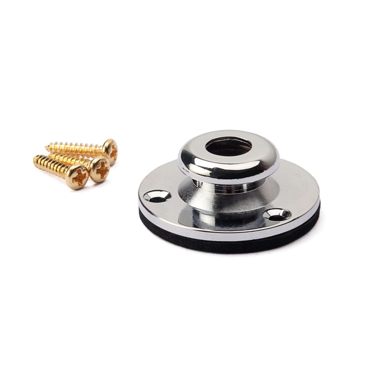 Totority Guitar Screw Kit with Endpin Jack Plate Chrome Perfect for Guitar and Bass End Pins