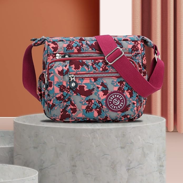 Image of ketmart Crossbody Bags Waterproof for Women Handbags Shoulder Bag with Adjustable Strap Women's Crossbody Purses polyester Fabric.