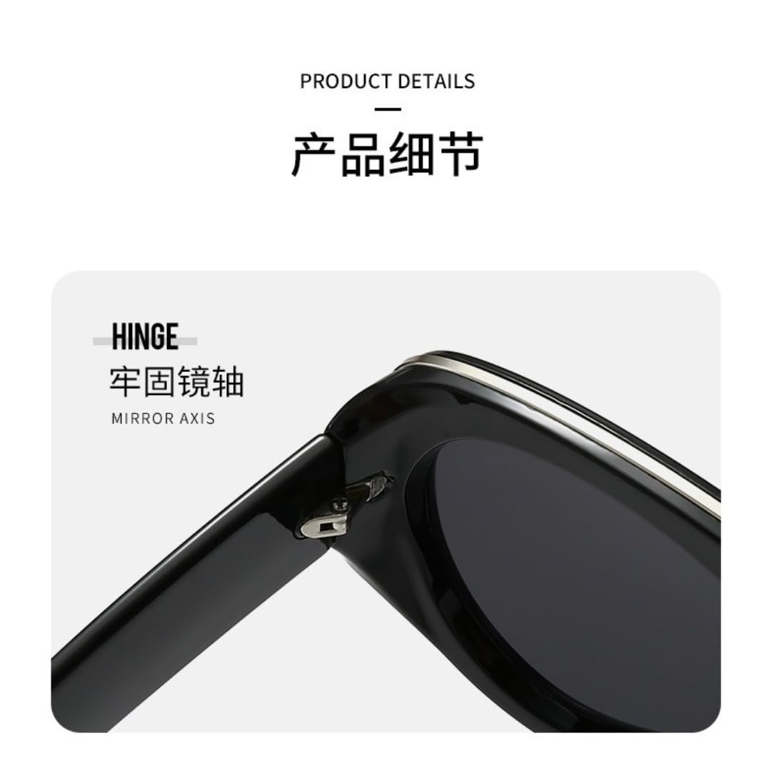 Gafas de sol de moda para mujer, lujo, estilo vintage punk.