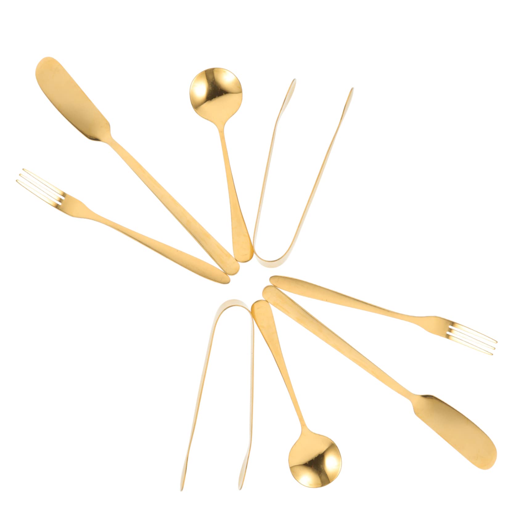 SOLUSTRE 1Set Cheese Serving Utensils Ergonomic Cheese Forks Spatula Spoons and Tongs for Charcuterie Desserts and Cooking Kitchen Tableware