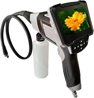 カーエアコン洗浄ガン 可視カメラ付き 自動車蒸発器洗浄 業務用 (スマートデュアルカメラ・デュアルスプレー型紙パック) | 4.3 インチディスプレイと IP67 防水カメラ搭載で内部汚れを確認しながら洗浄可能。LED ライト付き暗所作業に対応、充電式で収納ケース付き自動車メンテナンス用品です。