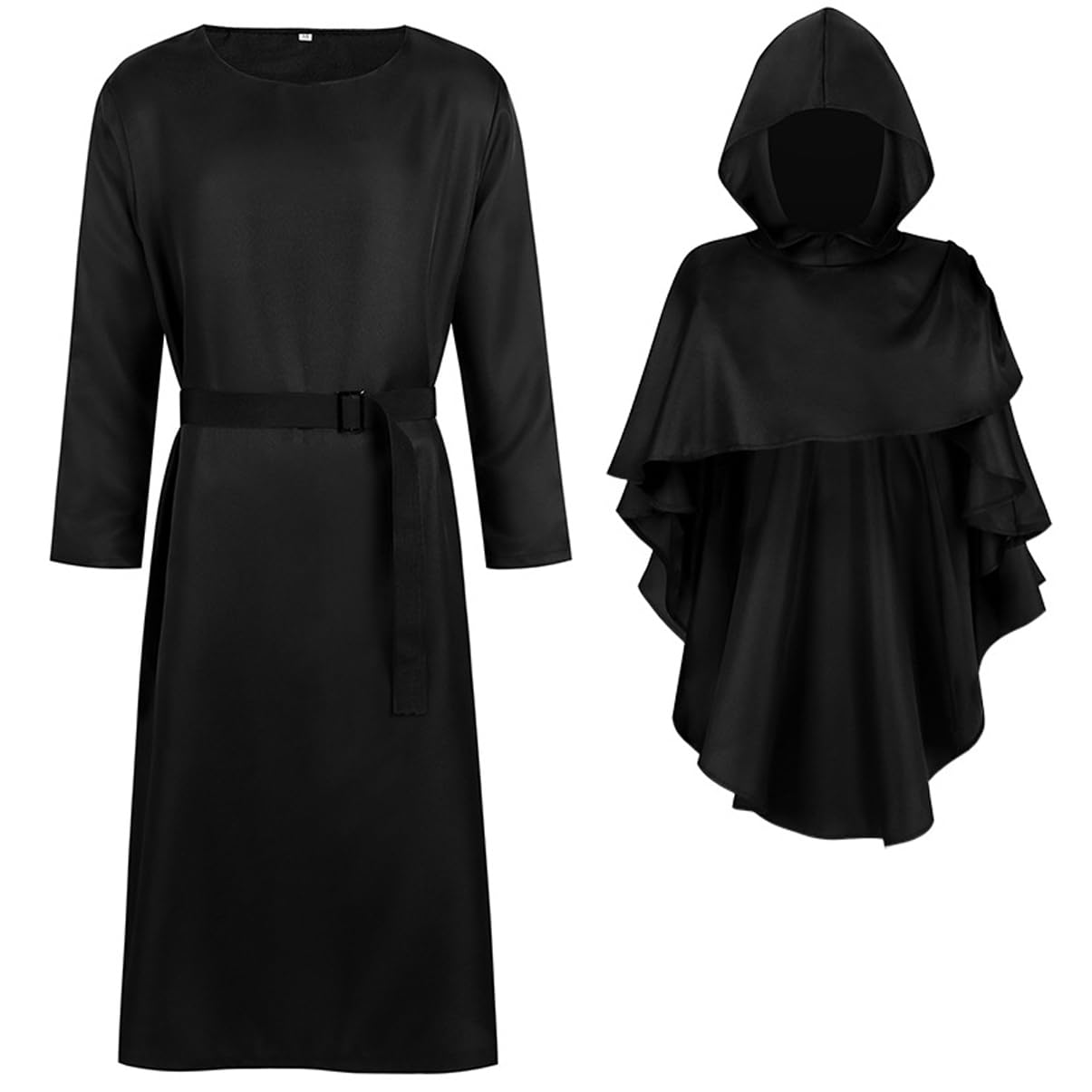 LANGWEI Disfraz De Diablo De La Parca De Halloween, Traje De Monje Medieval, Traje De Sacerdote