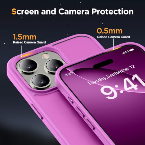 Image of Miracase Magnetic for iPhone 16 Pro Max Case, 6.9 inch, Slim, Lilac Pink