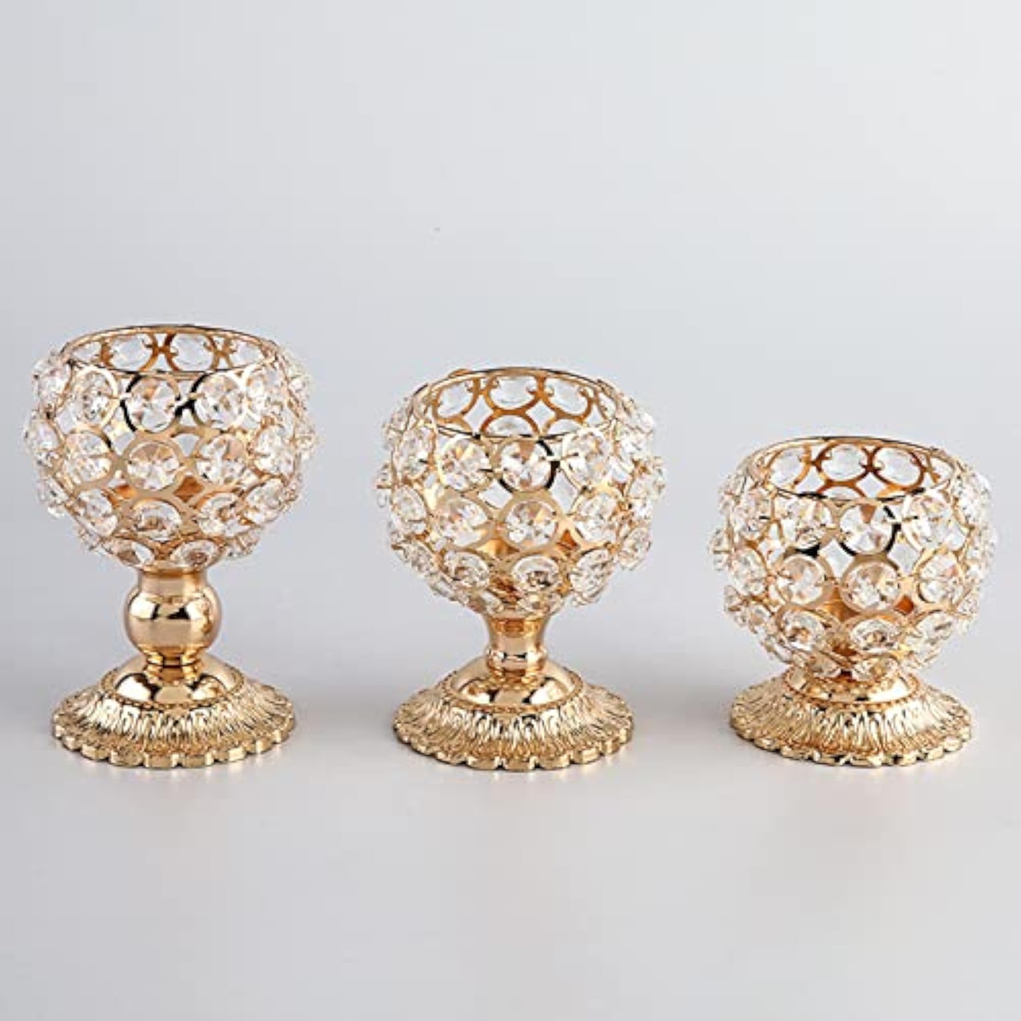 Crystal Tealight Candle Holder Candlestick Table Centerpiece