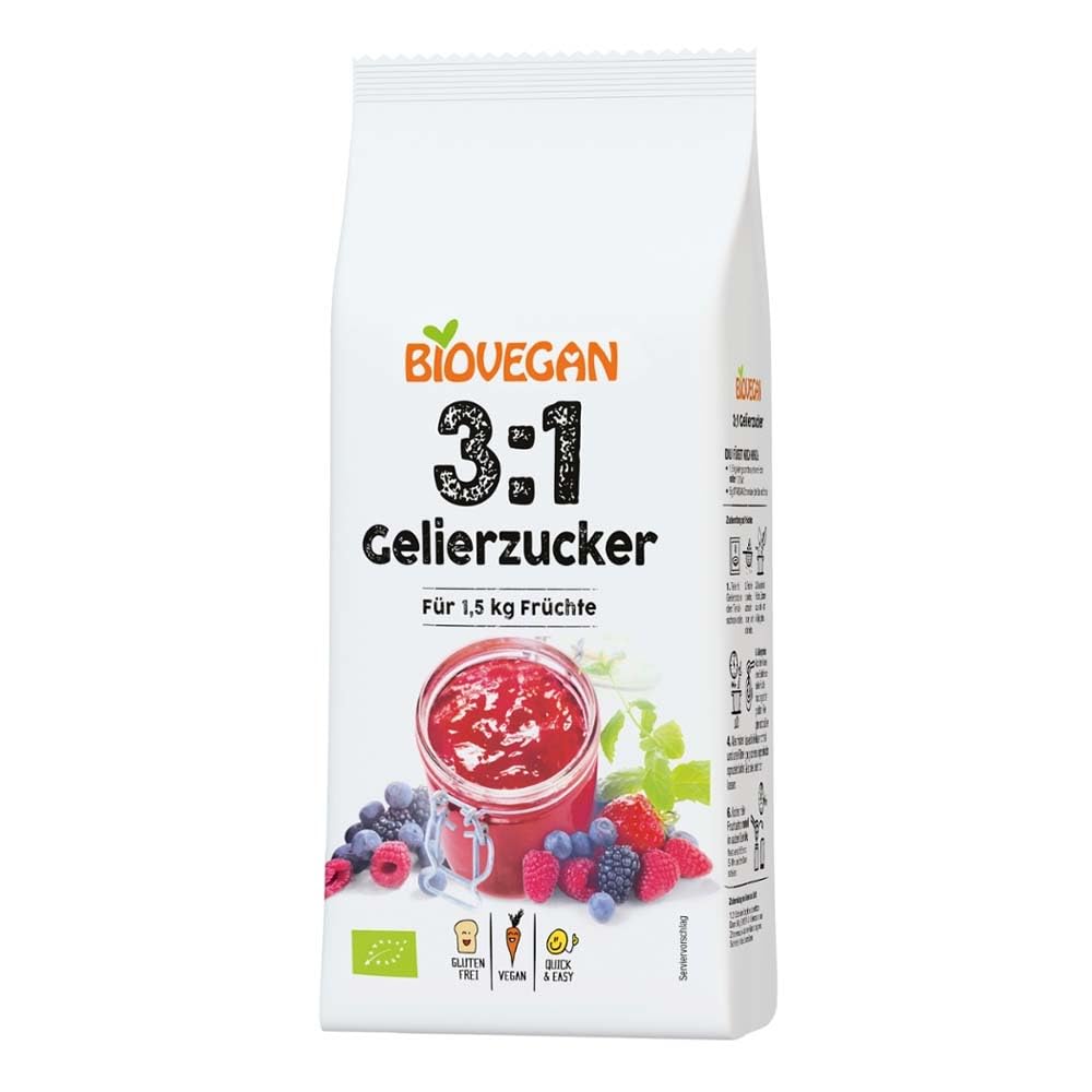 Biovegan - Gelierzucker 3:1 bio - 0,5 kg - 8er Pack