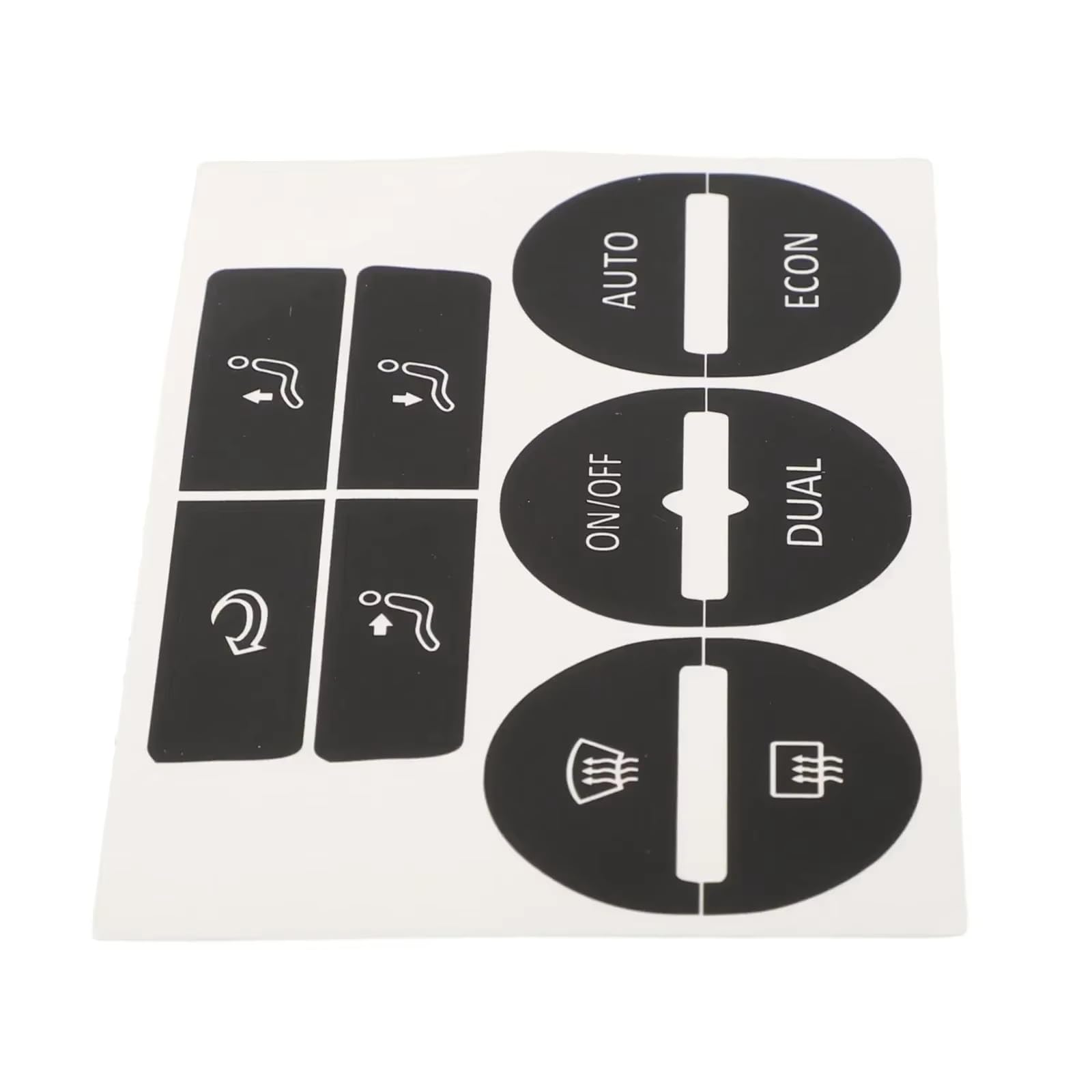 Button Trim Compatible with VW for Golf Mk5 2004 2005 2006 2007 2008 Car Center Console Air Conditioning Control Button Sticker