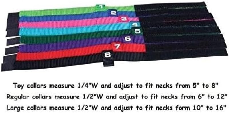 Puppy ID Collar Kits for Dog Litters 8 Piece or 16 Piece Whelping Breeder Vet Shelter Rescue 3 (Toy - 2 Sets - 16 Collars)