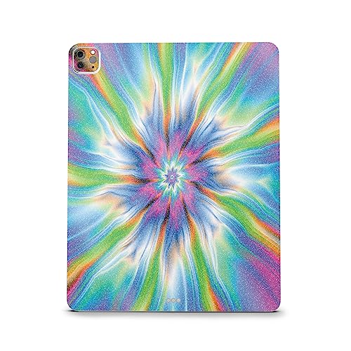 Image of MightySkins Carbon Fiber Skin Compatible with Apple iPad Pro 12.9 inch M2 6th Gen (2022) Full Wrap Kit - Prismatic Vortex | Protective Durable Textured Carbon Fiber Finish | Easy to Apply Made in The USA