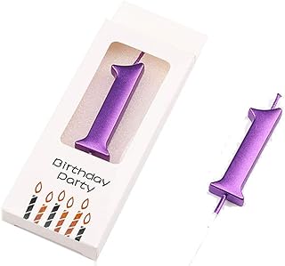 Wawabeauty Happy Birthday Candles Numbers 1 Candle for Birthday Cake for Kids Adult Birthday Party Cake Topper Decoration (Number 1)