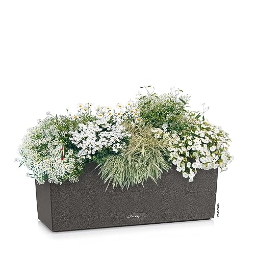 Pot de fleurs Lechuza avec réserve d'eau intégrée Balconera Stone