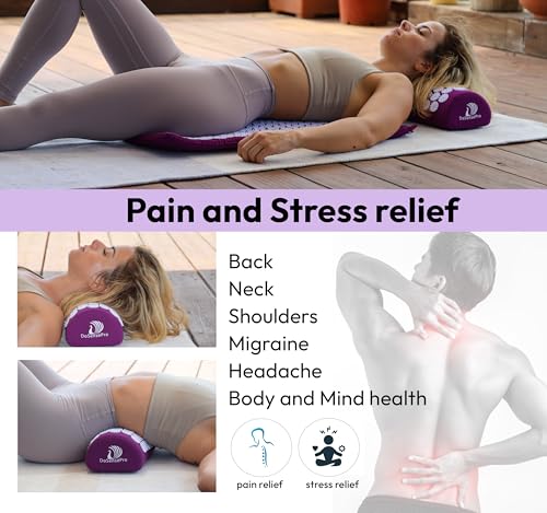 image for DoSensePro Acupressure Mat & Pillow Set - Acupressure Therapy for Back