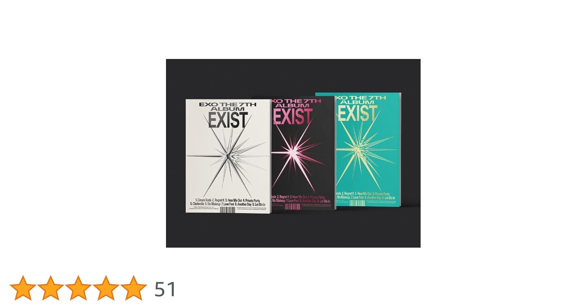 EXO アルバムセット Amazon.co.jp: [ 3バージョンセット ] EXO - 7TH ALBUM [ EXIST