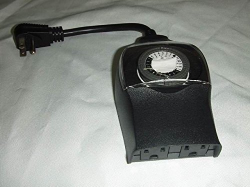 WL-ACTM-02 2 Outlet Electric Timer Decorative Lighting Accessory with Right Angle Plug