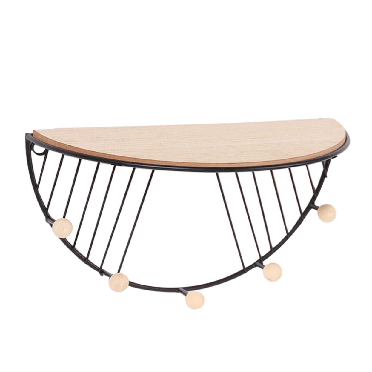 VOSAREA 1Pc Creative Wall Hanging Storage Rack Stylish Key Hook for Home Decoration Versatile Wall Shelf for Organizing Stationery Plants and More for Bedroom Kitchen and Office