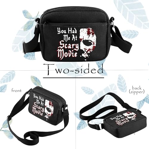 TOBGBE Horror Michael Gifts You Had Me At Scary Movie Crossbody Bag Horror Movie Merchandise Michael Killer Shoulder Pouch2