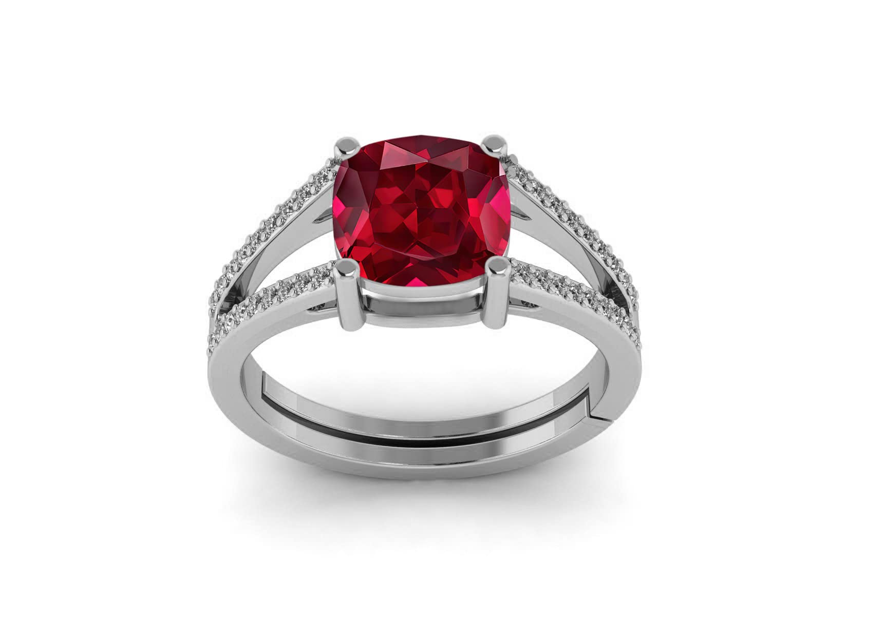 LMDLACHAMA 3.25 Ratti 2.50 Carat Natural Ruby Gemstone 8 mm Silver Adjustable Ring For Girl And Women (B0BPYD1CLM) Amazon Price History, Amazon Price Tracker