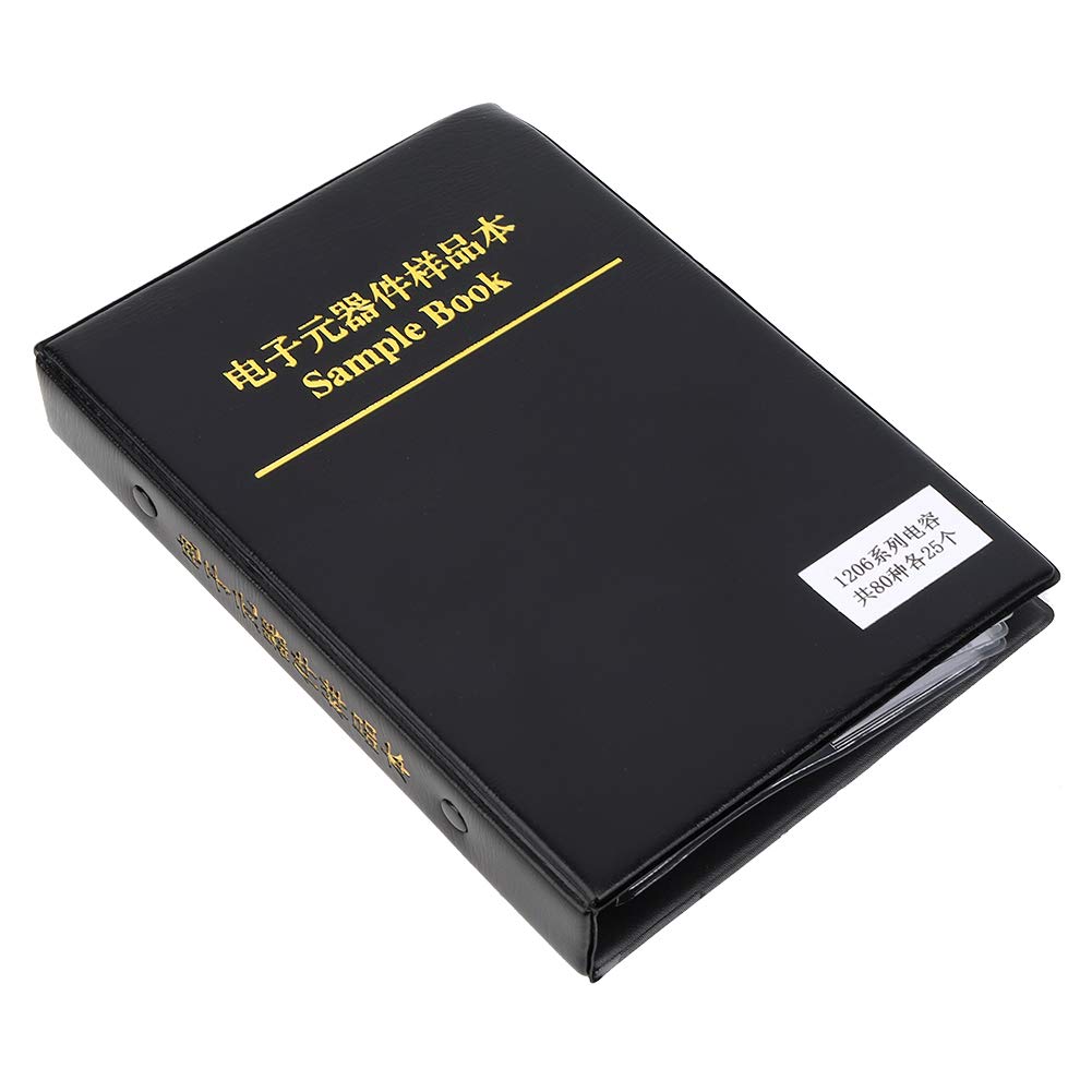 Libro campioni serie 1206, kit di assortimento di condensatori da 80 valori, libro campioni di componenti elettronici per prototipazione elettronica