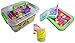 Produktbild PREMIUM Kinetischer Sand in 4 Farben (2 kg) + Sandformen + Schaufel + Sandkasten / Planschbechen in Einem - Kinetic Sand Koffer für Kinder Spiel Set mit hohem Spaßfaktor