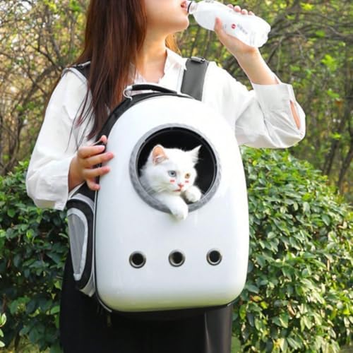 Mochila de transporte para perros y gatos PARENCE con ventana panorámica para paseos cómodos 7