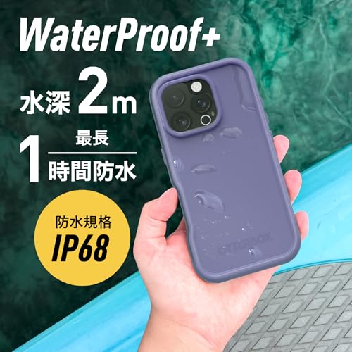Coque étanche iPhone 16 Pro Otterbox Frē Mauve avec MagSafe - 4