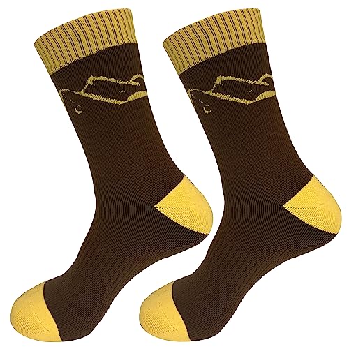 Fullsheild Men’s Waterproof Hiking Socks, Unisex Breathable Outdoor Athletic Hiking Wading Trail Running Skiing Crew Socks