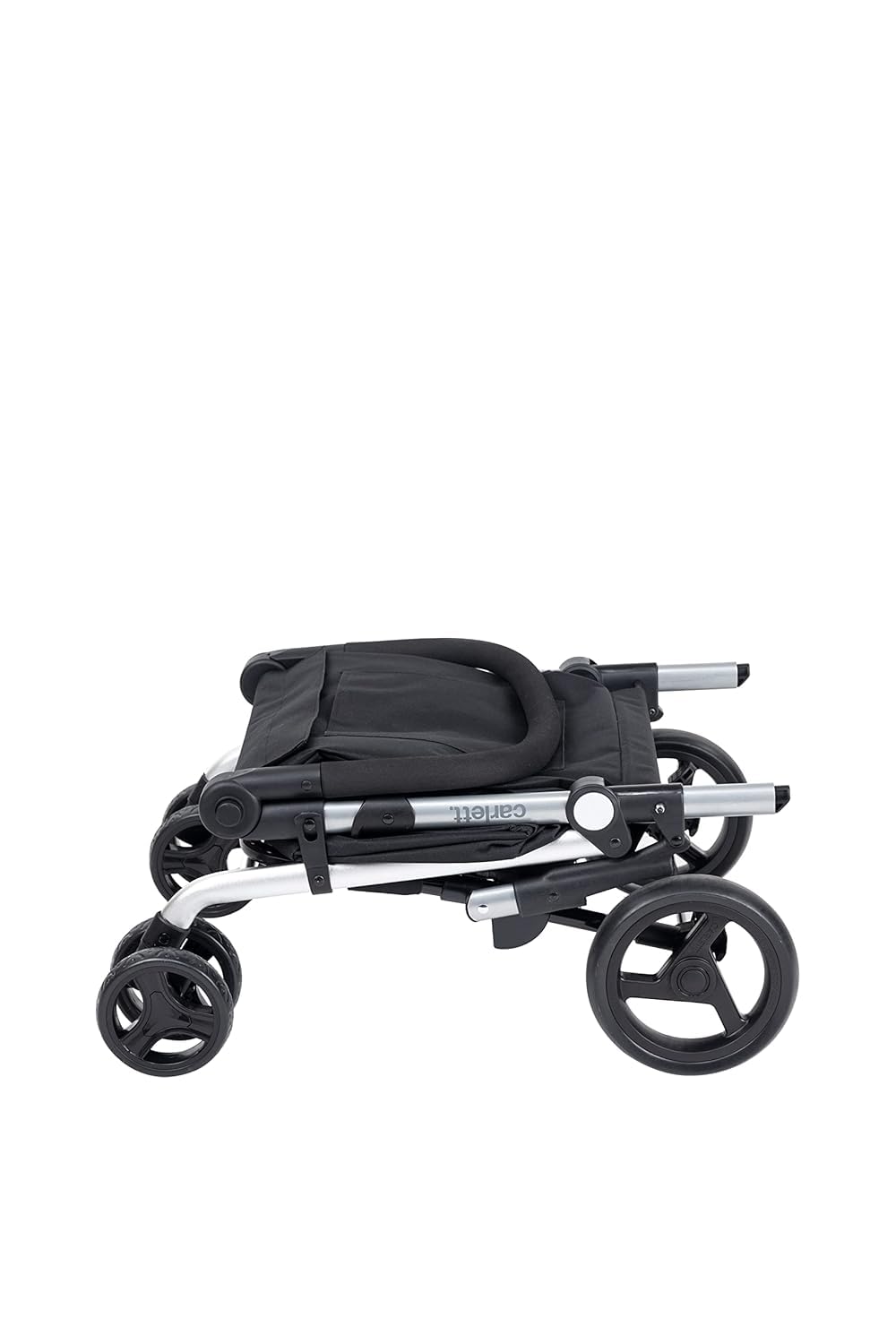 Carlett Carro de Compra 4 Ruedas Plegable, Bolsa Extraíble de Gran Capacidad 58L/32Kg y Bolsa Isotérmica 12L, Manillar Regulable, Freno de Seguridad, Convertible a 2 Ruedas, Lite Family, Color Negro