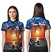 Custom Bowling Jersey Polo & 1/4 Zip Jersey Sunset Tropical Design Sublimated Team Name Bowling Shirt for Men & Women (Women Polo)