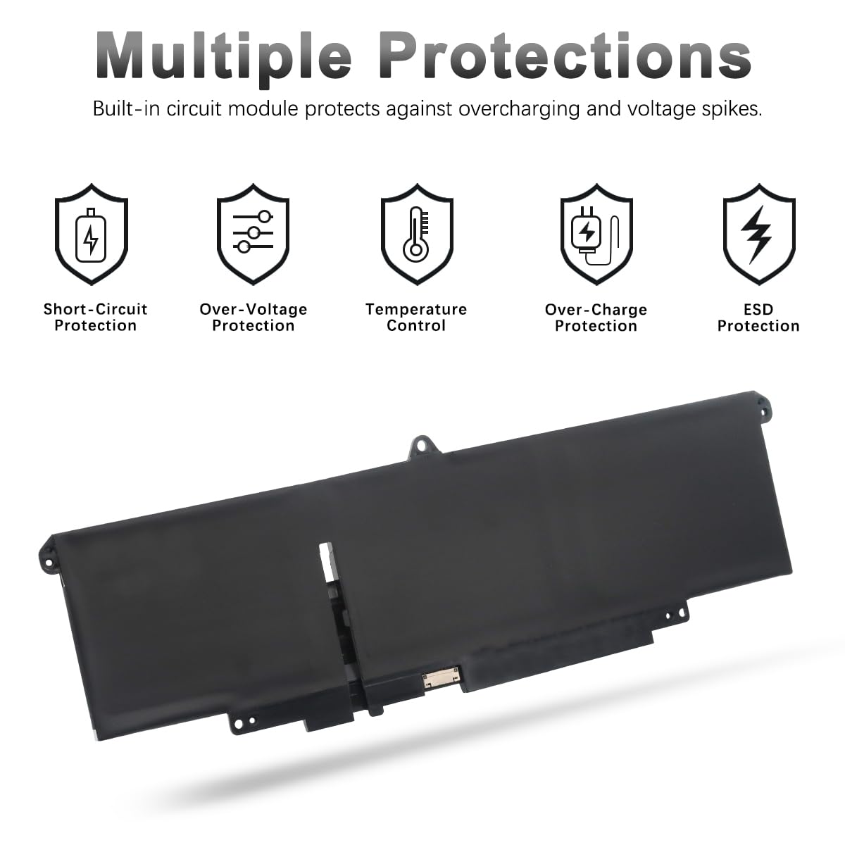 57Wh 66DWX Batterie pour Dell Latitude 7340 7350 7440 7450 7640 7650 Série WW8N8 0CTJJ6 0JNYT4 0047T0 0V0W55 FH97R 0599M7 076KVG P126F P126F001 P175G P178G P179G