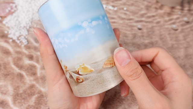 Image of Tujoe 3 Pcs Summer Starfish Flameless Candles LED Battery Pillar Candles Set Battery Operated Flickering Gifts with Remote Starfish Decorations for Holiday