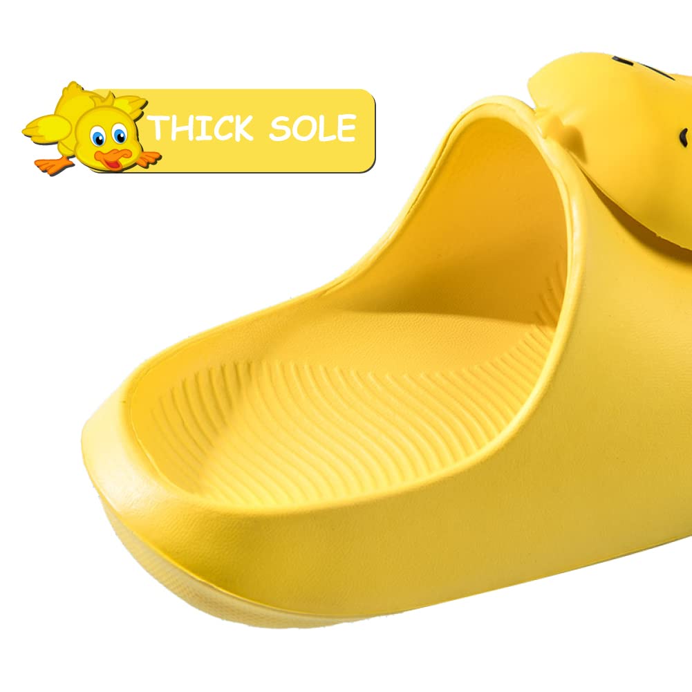 Chanclas de Playa Niña Niño Zapatos de Piscina Sandalias Ligero Antideslizante Pantuflas de Baño Ducha Unisex-niños Amarillo 762 21/22 (Tamaño de la Etiqueta 150mm)