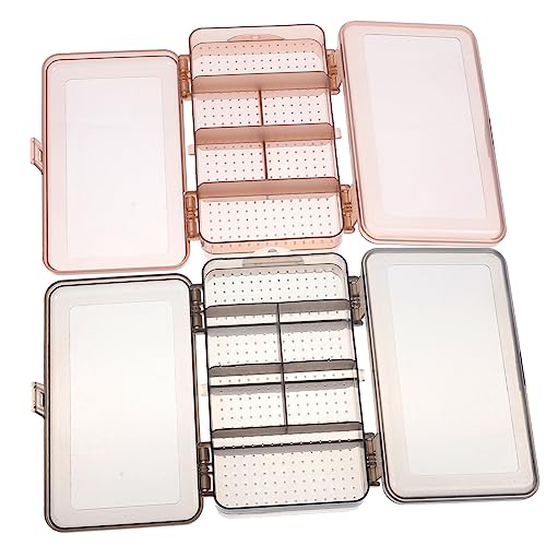 SOIMISS 2pezzi Scatola Portagioielli Strati Contenitore Impilabile Per Orecchini Custodia Per Gioielli Scomparti Versatili Per Anelli Pendenti e Piccoli Oggetti