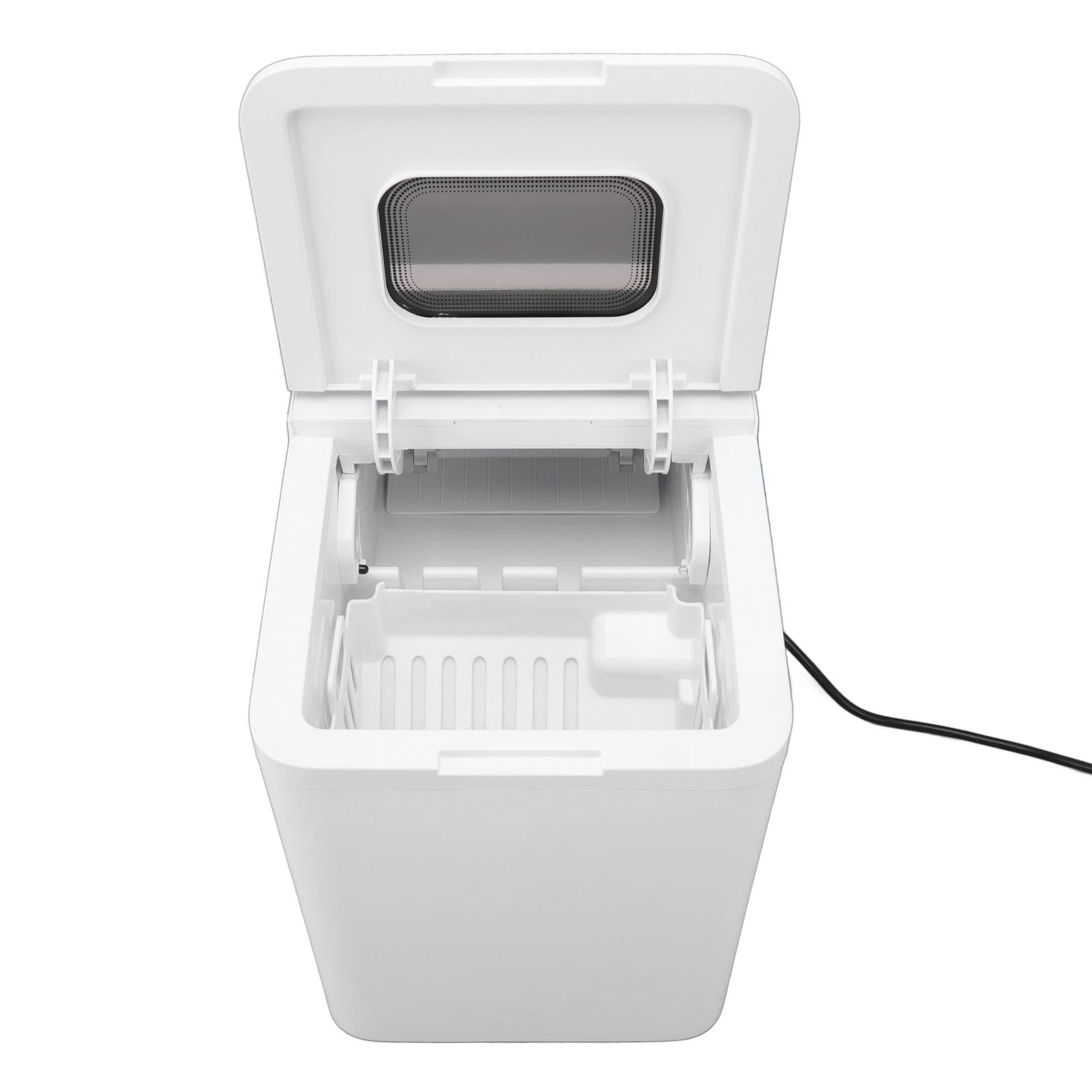 Máquina de Hielo Portátil para Encimera, Máquina para Hacer Cubitos de Hielo Compacta con Funcionamiento Silencioso, Tanque de Agua de 1,5 L para Cocina, Oficina, Uso Doméstico