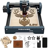 Wizmaker Mini Laser Engraver, 2.5W Laser Engraver Machine,0.04mm Spot Size,12000 Mm/Min Processing Speed, Supports WiFi, Hotspot, and USB Connections, Ideal for Home, Studio, Market, and Desktop Use