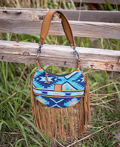 STS Ranchwear Womens Mojave Sky Nellie Fringe Multi-Color Leather Handbag Bag4