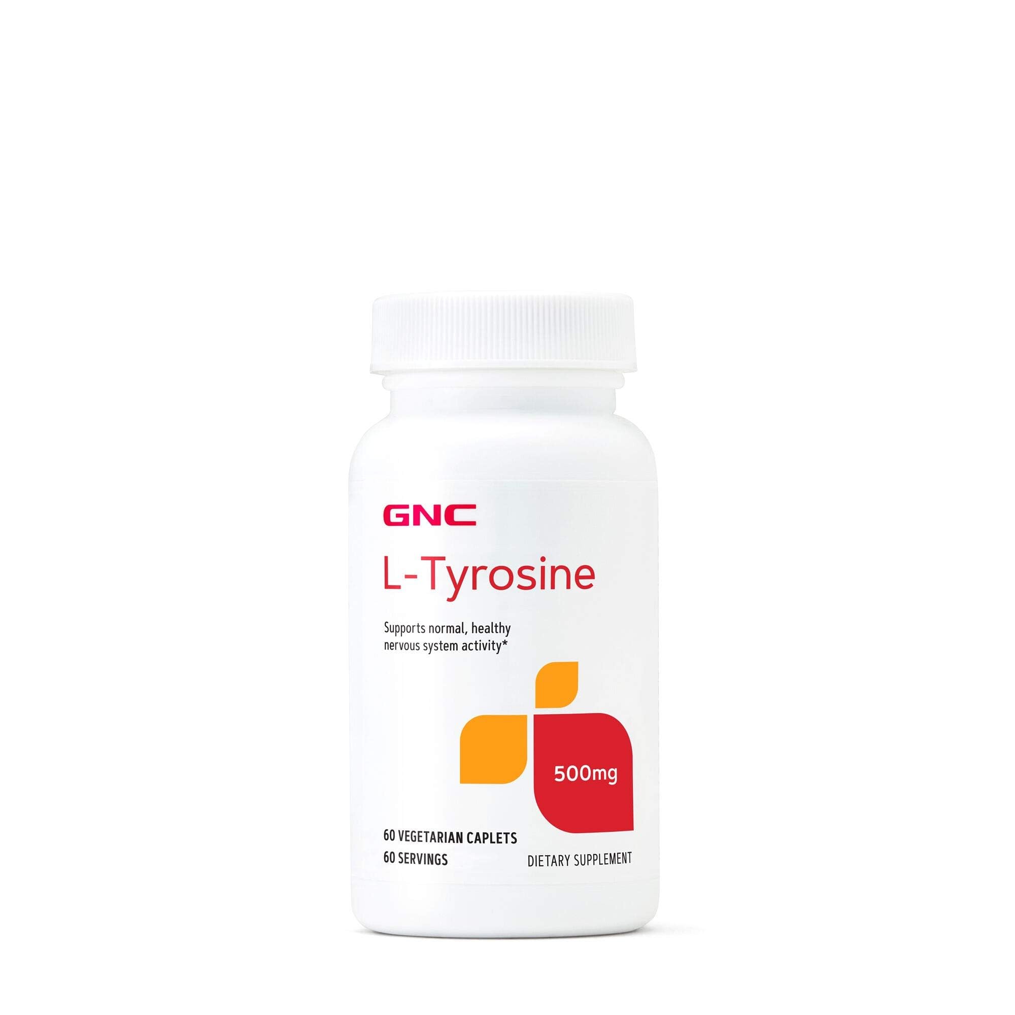 GNC L-Tyrosine 500mg, Supports Normal, Healthy Nervous System Activity