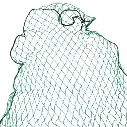 Rete di sicurezza in polietilene da 3 mm per copertura anti-caduta per rimorchio, compatibile con pickup, include 15 ganci e corda elastica, verde (2 × 3 m)