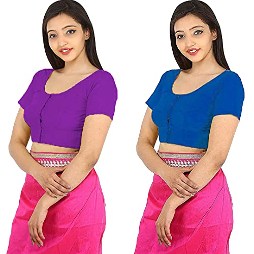 Image of Namita Women's Rubia Cotton Solid Half Sleeve Blouse