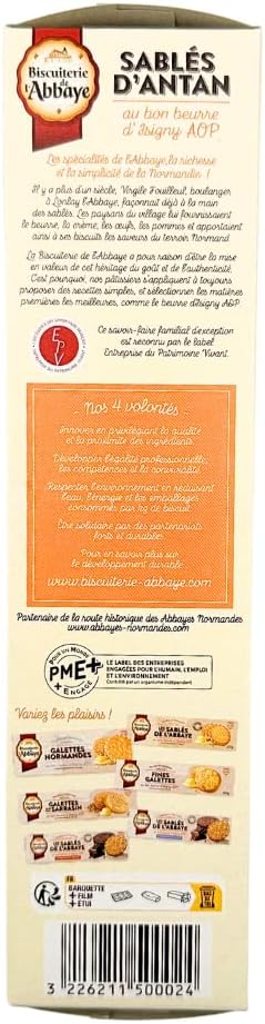 BonneBouffe Biscuiterie De L'Abbaye Sable d'Antan 175g x 2