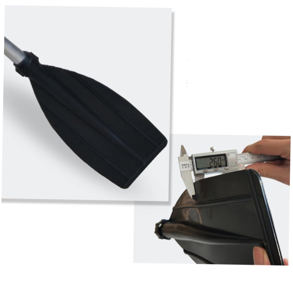 TOYANDONA Pagaie de Kayak Double Extrémité 210 Cm Alliage D’Aluminium Détachable Légère Solide Pagaie Bateau pour Kayak Radeau Navigation de Plaisance en Plein Air