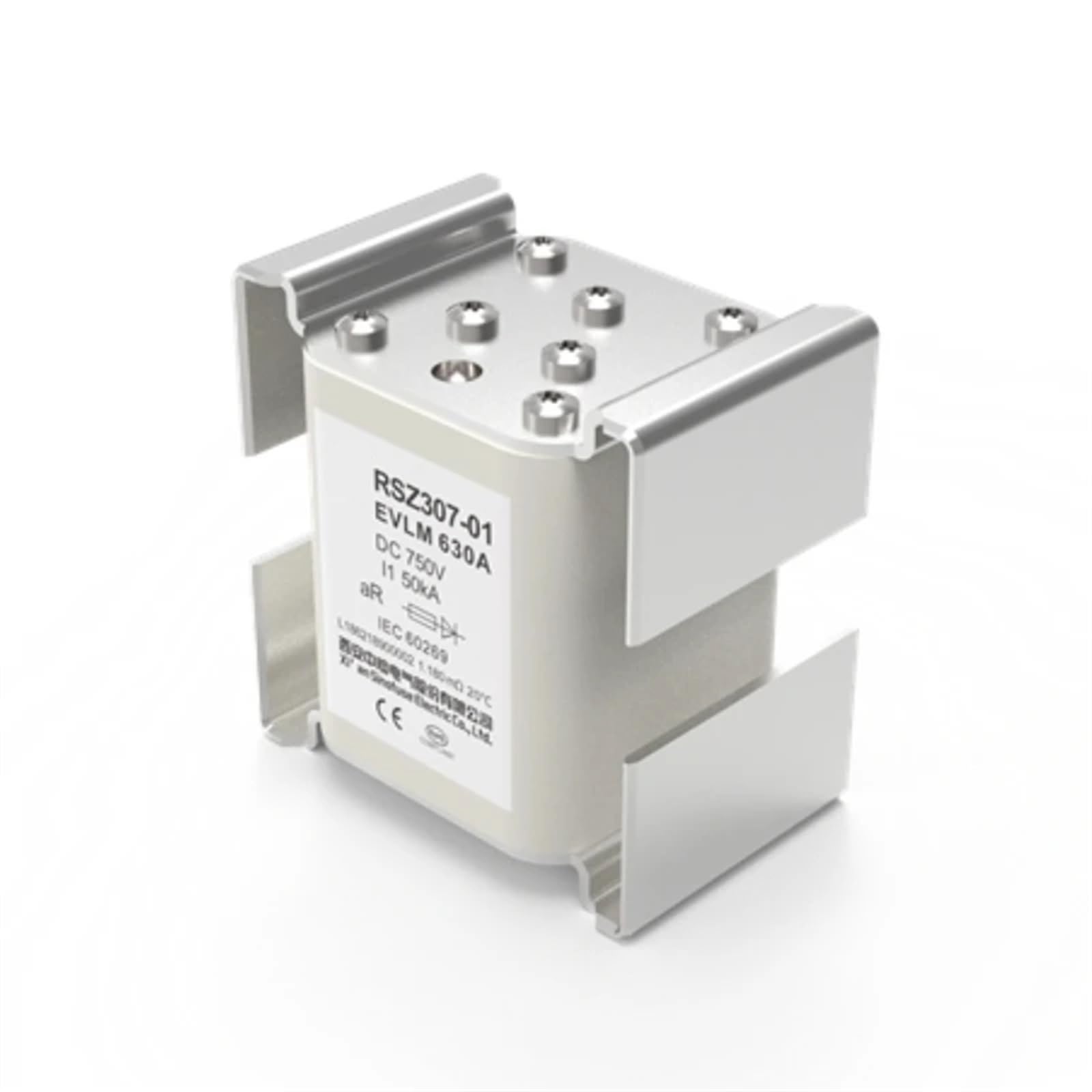 Fusible solaire RSZ307-01-EVLB 750V pour infrastructure de recharge voiture électrique 500A