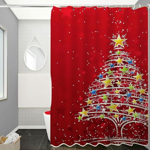 Alfombra navideña con funda para asiento de inodoro ideal para tu baño 4