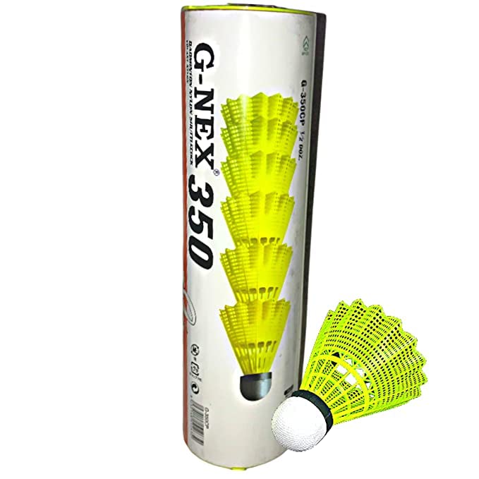 SRI Kasi VISHWESHWARA Collection G-NEX 350 Nylon Badminton Shuttlecock | Badminton Shuttlecock | Nylon Shuttlecock (Pack of 6) (B0BJF8WLCR) Amazon Price History, Amazon Price Tracker