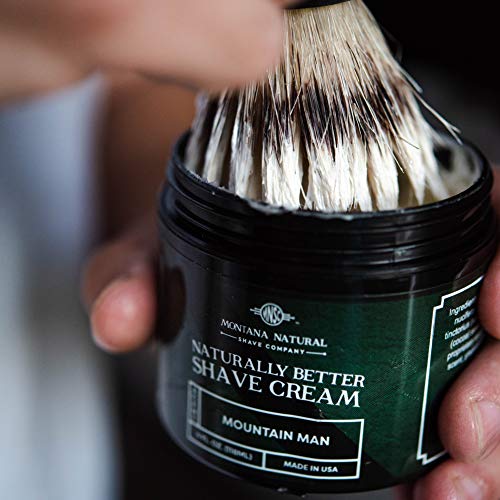 Mnsc Smoke Jumper (Pine Tar) Naturally Better Shave Cream - Smooth Shave, Hypoallergenic Sensitive Skin Formula, Softer Skin, Prevents Razor Burn, Handcrafted In Usa, All-Natural, Plant-Derived #TOP5