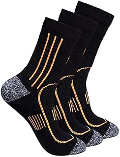 Men's Cushioned Anti Odor Blister Resit Quarter Crew Compression Running Trekking Socks