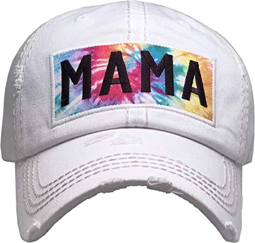 Image of Funky Junque Womens Baseball Cap Distressed Vintage Unconstructed Embroidered Dad Hat