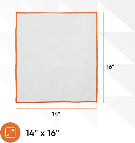 Miniatura 10 de Superio Paño de limpieza de microfibra para ventanas, espejo y vidrio, sin pelusa ni rayas, lavable, grande y ecológico para electrónica,