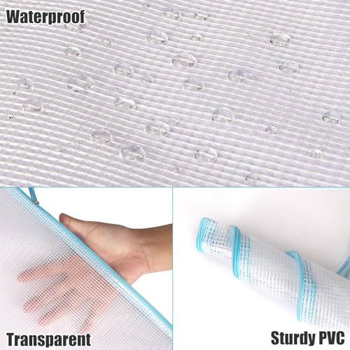 Image of EOOUT 56pcs Mesh Zipper Pouch Zipper Bag, Durable Pouches for Organization Puzzle Storage, Letter Size, A4 Size, for Office Supplies