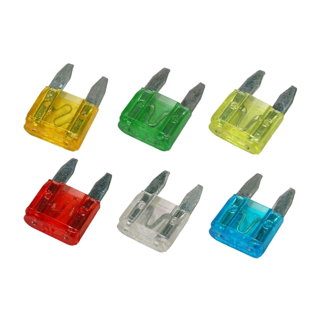 Crewbolt Mini Blade Fuse Set 10 AMP, 50 Pieces - Reliable Automotive Fuses for Cars and Trucks