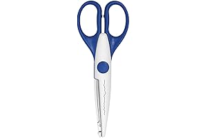 EFCO Scissor Deckle Edge Trimmer, 16cm Blue Gray Steel Long